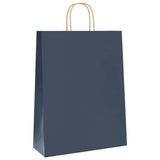 Paper Bags 250 pcs with Handles Blue 32x12x42 cm 4101704