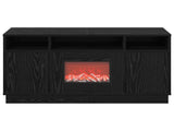 Electric Fireplace Black Oak 100 x 33 x 55 cm Engineered wood 8020992
