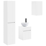 Bathroom Furniture Set 3 pcs White 33 x 34.5 x 160 cm 3406083