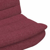 Swivel Chair Wine Red 63 x 75 x 76 cm Fabric 42007353