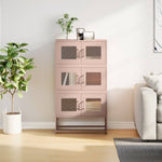 ZNTS Highboard Pink 68x39x123 cm Steel 853351