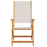 Folding Chairs 2 pcs Solid Wood Acacia and Textilene 4008421