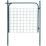 ZNTS Garden Fence Gate 100x100 cm Green 142292