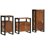 Bathroom Furniture Set 3 pcs Multicolour Solid Reclaimed Wood 3305615