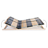 Slatted Bed Base without Mattress with 42 Slats 7 Zones 140x200 cm 246478