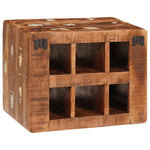 Wine Rack Wall-mounted Brown 44 x 30 x 35 cm Solid reclaim wood 4104574