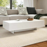 ZNTS Coffee Table High Gloss White 244021