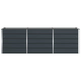 Planter Anthracite 240 x 80 x 75 cm Steel 42018195