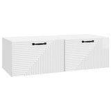 Wall-Mounted TV Cabinet High Gloss White 98 x 41 x 30 cm 898699