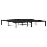 Metal Bed Frame without Mattress Black 200x200cm 373662