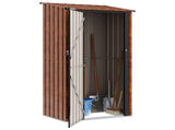 Garden Sheds Brown 103 x 74 x 200 cm Metal 42011294