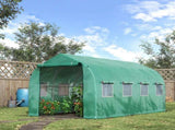 Polytunnel Greenhouse with Windows and Door, Walk in Greenhouse for Garden, Backyard T3398P314114