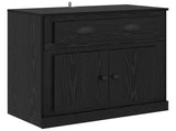 Highboard Black Oak 70 x 35.5 x 67.5 cm Engineered Wood 881419