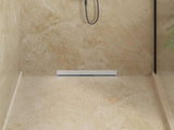 Wall Mounted Shower Drain Silver 50 cm Stainless Steel 304 42015991