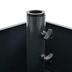 Parasol Base with Planter Anthracite 45 x 45 x 45 cm Steel 42010368