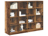 Highboard 2 pcs Old Wood 68 x 37 x 142 cm Engineered Wood 3402644