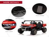 12V 2 Seater Kids Electric Ride-On Car with Electric Bucket, Remote Control - Red T3398P555851
