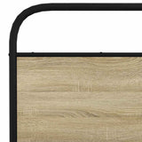 Bed Frame Without Mattress 150x200 cm King Size Sonoma Oak Engineered Wood 4100260