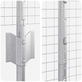 Fence and Post Silver 1.2 x 10 m Steel 3336332