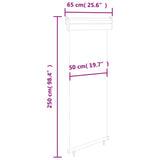 Balcony Side Awning 65x250 cm Cream 48401