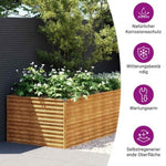 Garden Raised Bed 479x100x69 cm Corten Steel 152006
