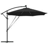 Umbrella 294 x 294 x 248 cm Polyester and Aluminium Black 42003387
