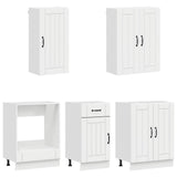 Kitchen Unit LUCCA 5 pcs High Gloss White Engineered Wood 3438259
