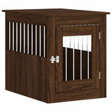 Dog Crate Furniture Brown Oak 55x75x65 cm Engineered Wood 838322