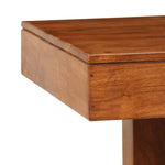 ZNTS Coffee Table Solid Acacia Wood Honey Finish 100x50x30 cm 245655
