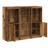 LED Sideboard Old Wood 123 x 37 x 100 cm Engineered Wood 3333119