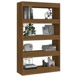 Book Cabinet/Room Divider Brown Oak 80x30x135 cm Engineered Wood 813622