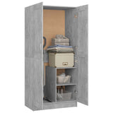803438 Wardrobe Concrete Grey 82,5x51,5x180 cm Engineered Wood