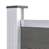Garden Fence WPC 175x186 cm Grey 49069