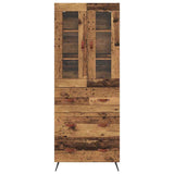 Highboard Cabinet with Shelf 2 pcs Old Wood Engineered Wood 3415617