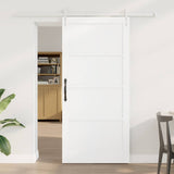 Sliding Door ORKDAL White 93 x 202 cm Solid Pine Wood 3333767