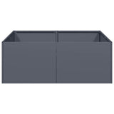 Planter Anthracite 80x80x30 cm Steel 860803