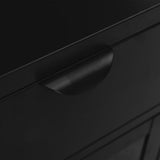 Nightstands 2 pcs Black 40x30x54.5 cm Steel and Glass 3095202