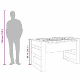 Foosball Table White 146.5 x 74 x 85 cm Engineered Wood 3378199
