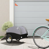 Bike Trailer Black and Grey 30 kg Iron 94119