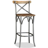 244593 Bar Stool Solid Mango Wood