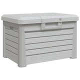 Outdoor Cushion Box Grey 73x50.5x46.5 cm Polypropylene 366601