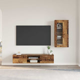 TV Cabinet Set with Shelf FLORIN 3 pcs Old Wood Engineered Wood 3397932