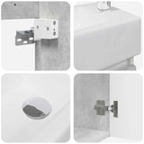 Bathroom Vanity Unit with Tap Concrete Grey 45.5 x 22.5 x 84 cm 889454