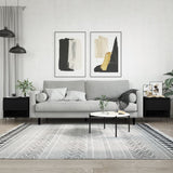 Coffee Tables 2 pcs Black 50x46x50 cm Engineered Wood 830911