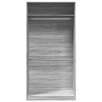 Wardrobe Grey Sonoma 100x50x200 cm Engineered Wood 3307806