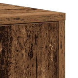 Bathroom Cabinet Old Wood 30x30x183.5 cm Engineered Wood 859393