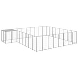 Dog Kennel Silver 20.57 m Steel 3082234