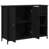 Sideboard Black 100x33x75 cm Engineered Wood 835549