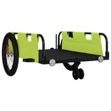 Bike Trailer Green and Black Oxford Fabric and Iron 94200