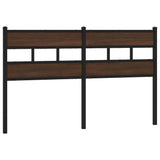 Replace Headboard Brown Oak 160 cm Steel and Engineered Wood 4017186